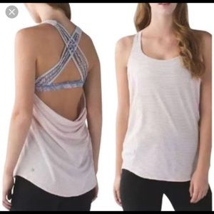 Lululemon Blush & Gray Free To Be Wild Tank Top 4
